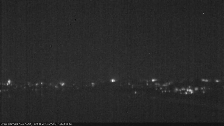 Lake Travis webcam, March 12, 2025 9:45 PM CT