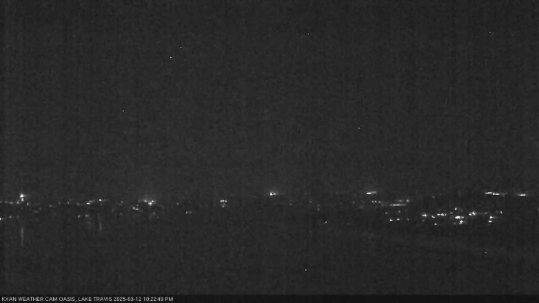 Lake Travis webcam, March 12, 2025 10:25 PM CT