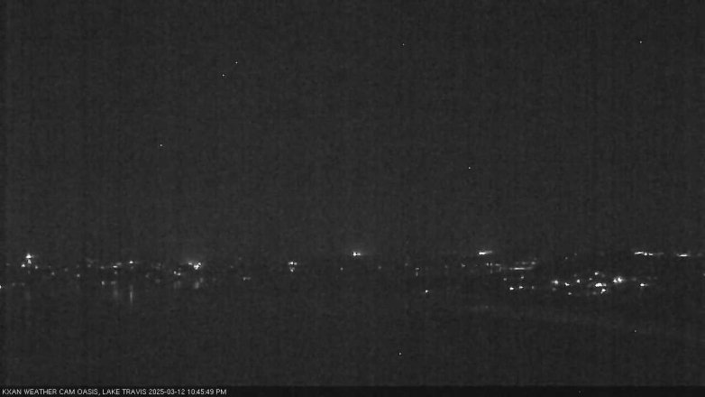 Lake Travis webcam, March 12, 2025 10:45 PM CT