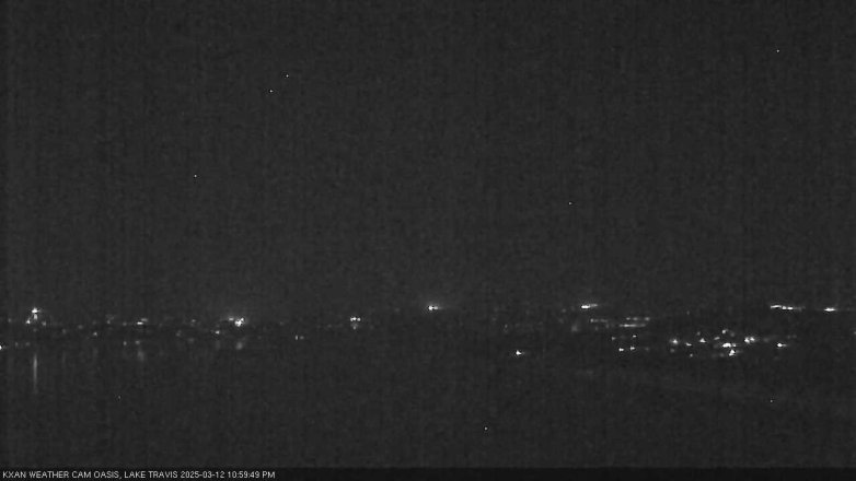 Lake Travis webcam, March 12, 2025 11:00 PM CT