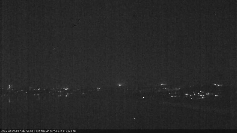 Lake Travis webcam, March 12, 2025 11:45 PM CT