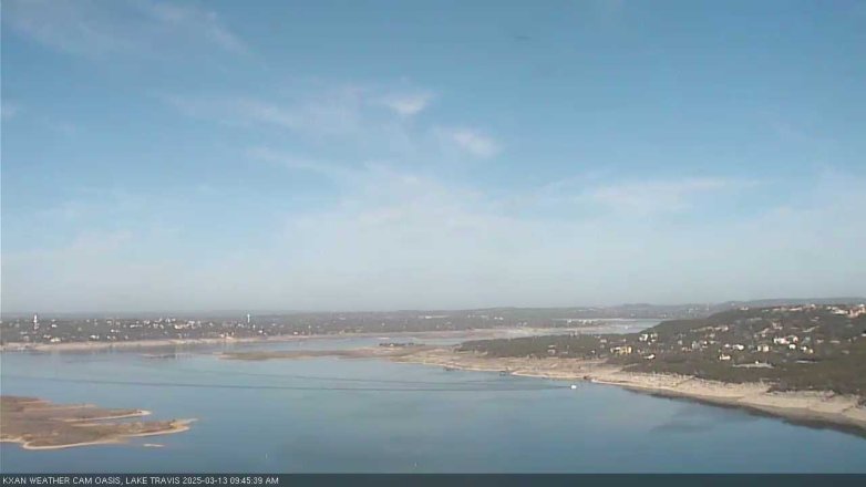 Lake Travis webcam, March 13, 2025 9:45 AM CT
