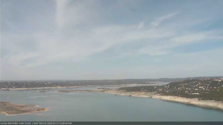 Lake Travis webcam, March 13, 2025 12:45 PM CT