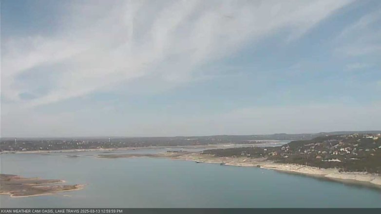 Lake Travis webcam, March 13, 2025 1:00 PM CT