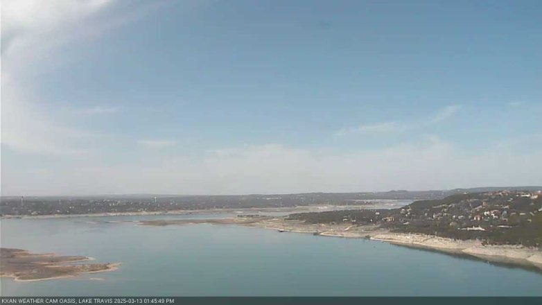 Lake Travis webcam, March 13, 2025 1:45 PM CT