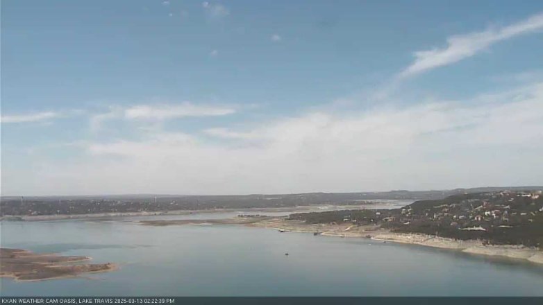 Lake Travis webcam, March 13, 2025 2:25 PM CT