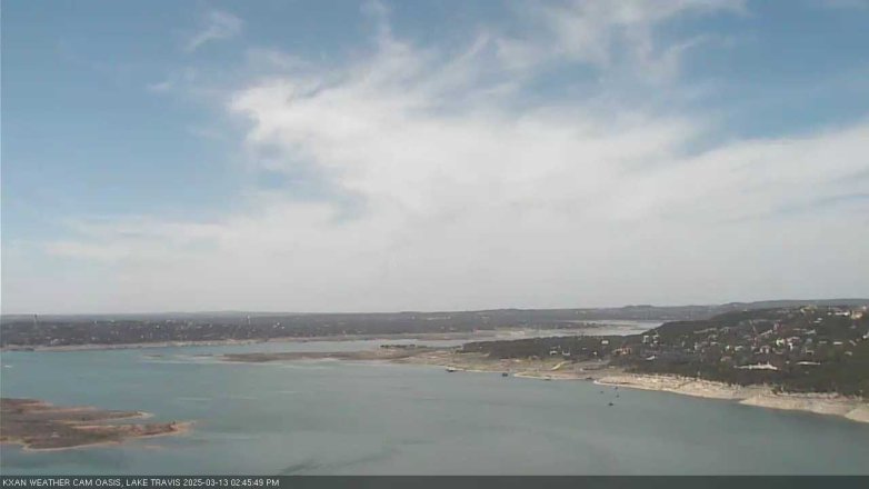 Lake Travis webcam, March 13, 2025 2:45 PM CT
