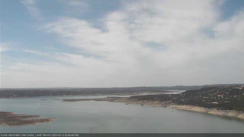 Lake Travis webcam, March 13, 2025 3:45 PM CT