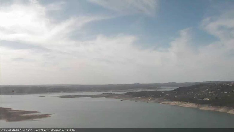 Lake Travis webcam, March 13, 2025 5:00 PM CT