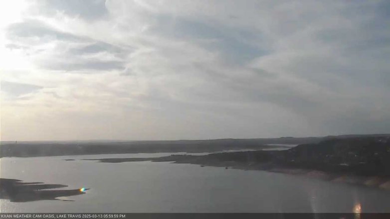 Lake Travis webcam, March 13, 2025 6:00 PM CT