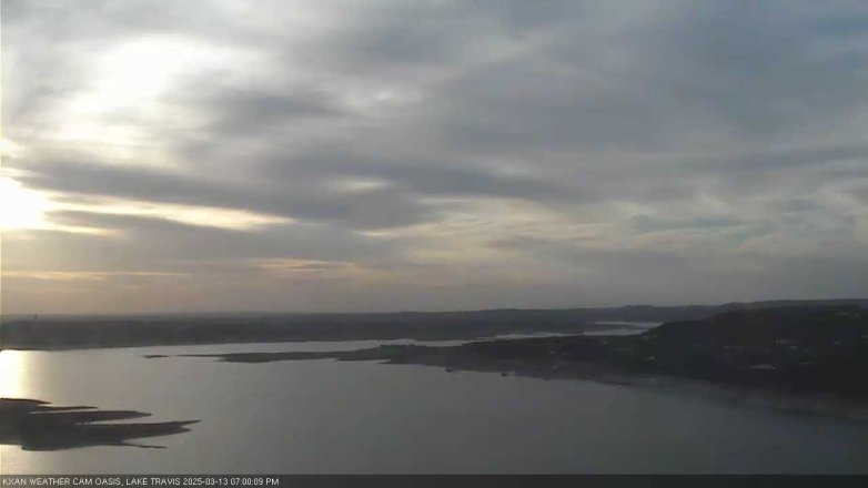 Lake Travis webcam, March 13, 2025 7:00 PM CT