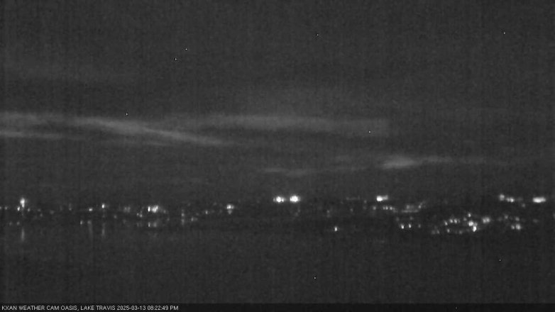 Lake Travis webcam, March 13, 2025 8:25 PM CT
