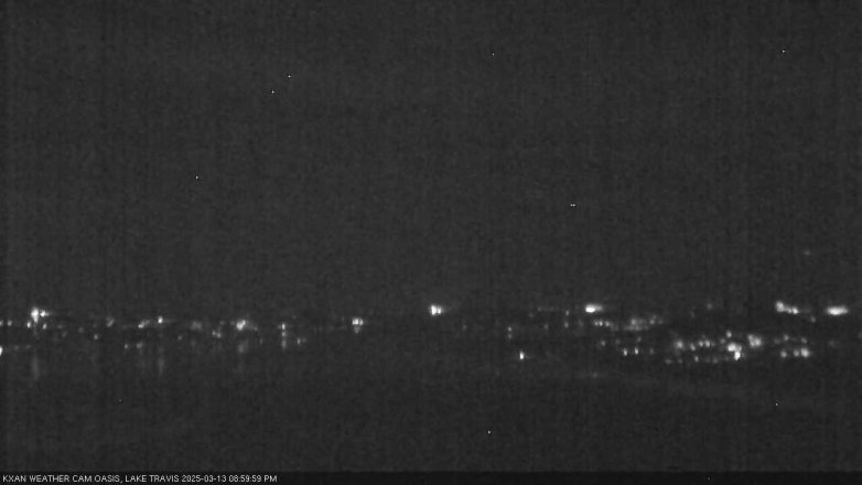 Lake Travis webcam, March 13, 2025 9:00 PM CT