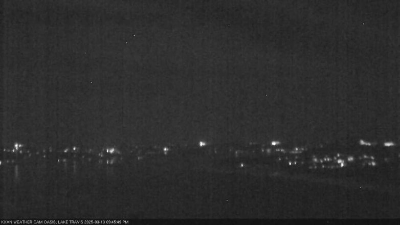 Lake Travis webcam, March 13, 2025 9:45 PM CT