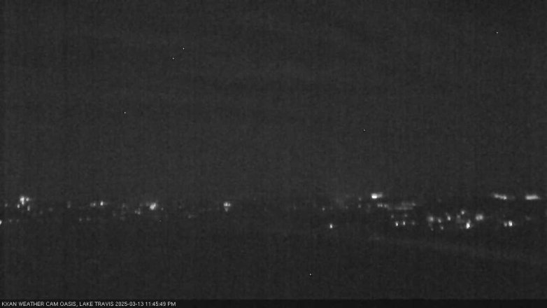 Lake Travis webcam, March 13, 2025 11:45 PM CT