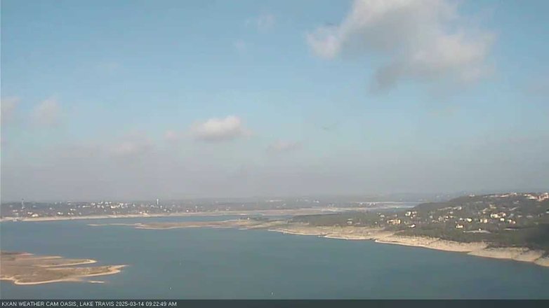 Lake Travis webcam, March 14, 2025 9:25 AM CT