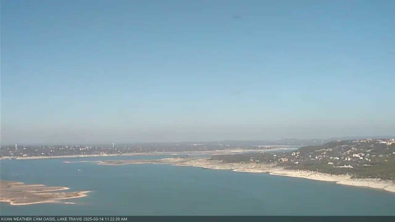 Lake Travis webcam, March 14, 2025 11:25 AM CT