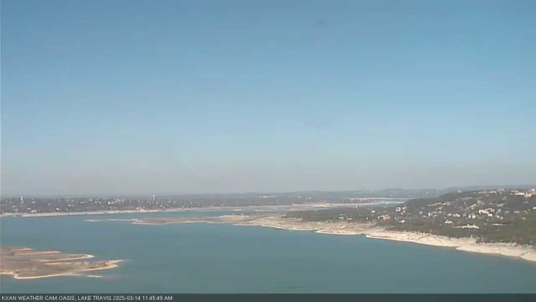 Lake Travis webcam, March 14, 2025 11:45 AM CT