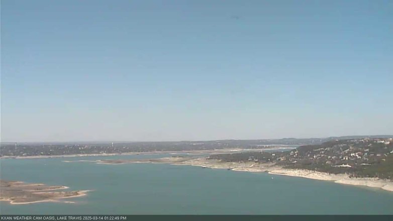 Lake Travis webcam, March 14, 2025 1:25 PM CT