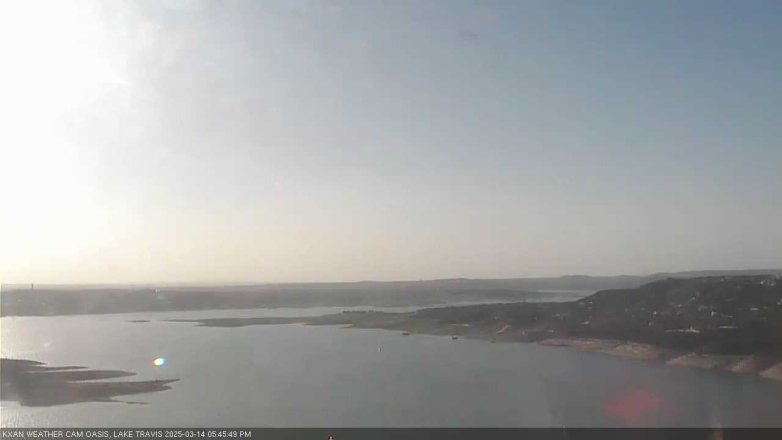 Lake Travis webcam, March 14, 2025 5:45 PM CT