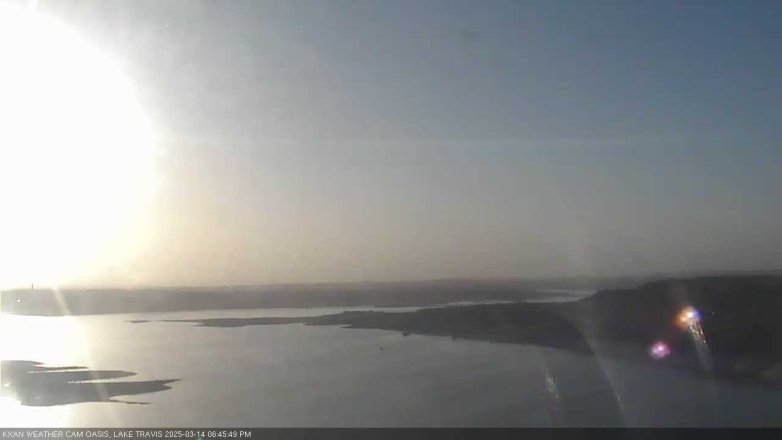 Lake Travis webcam, March 14, 2025 6:45 PM CT