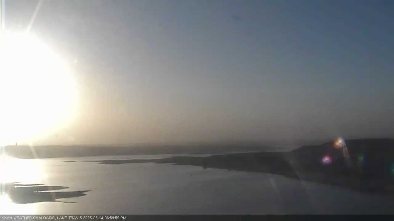 Lake Travis webcam, March 14, 2025 7:00 PM CT