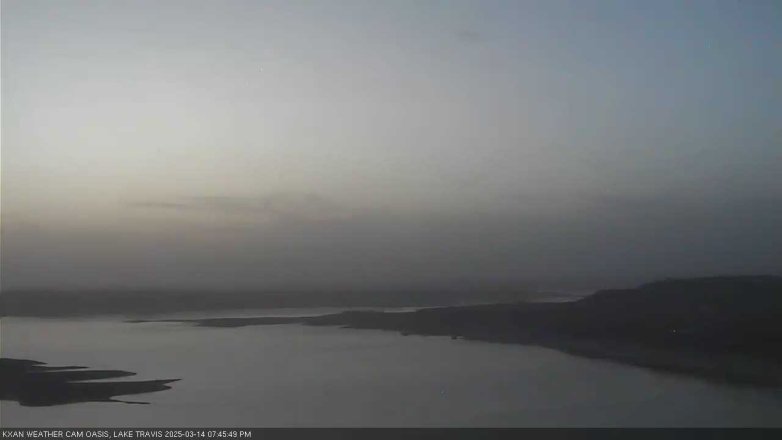 Lake Travis webcam, March 14, 2025 7:45 PM CT