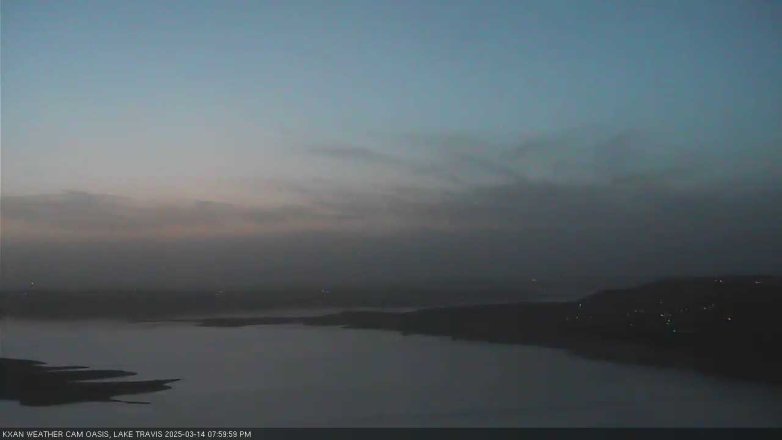 Lake Travis webcam, March 14, 2025 8:00 PM CT