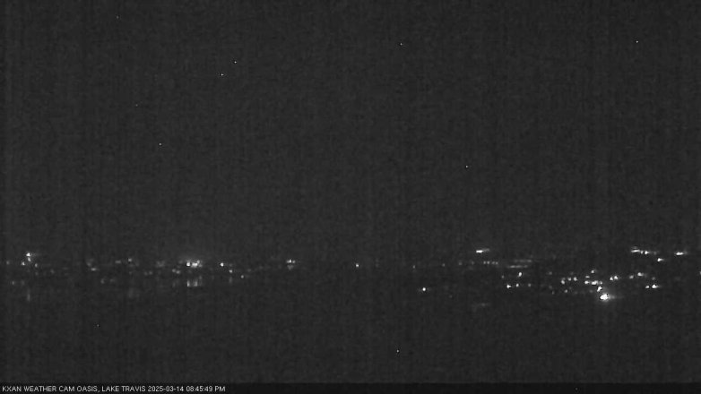 Lake Travis webcam, March 14, 2025 8:45 PM CT