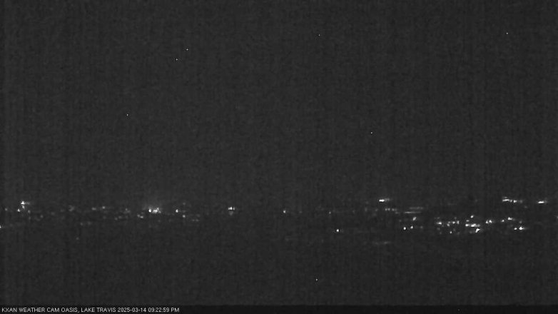 Lake Travis webcam, March 14, 2025 9:25 PM CT