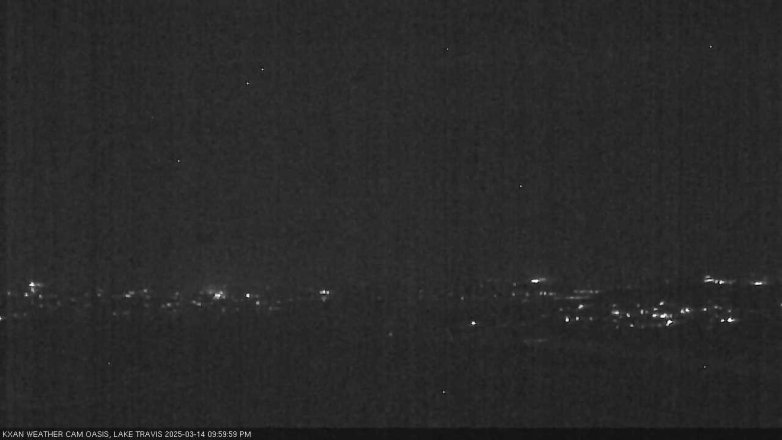 Lake Travis webcam, March 14, 2025 10:00 PM CT