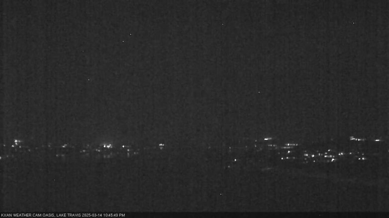 Lake Travis webcam, March 14, 2025 10:45 PM CT