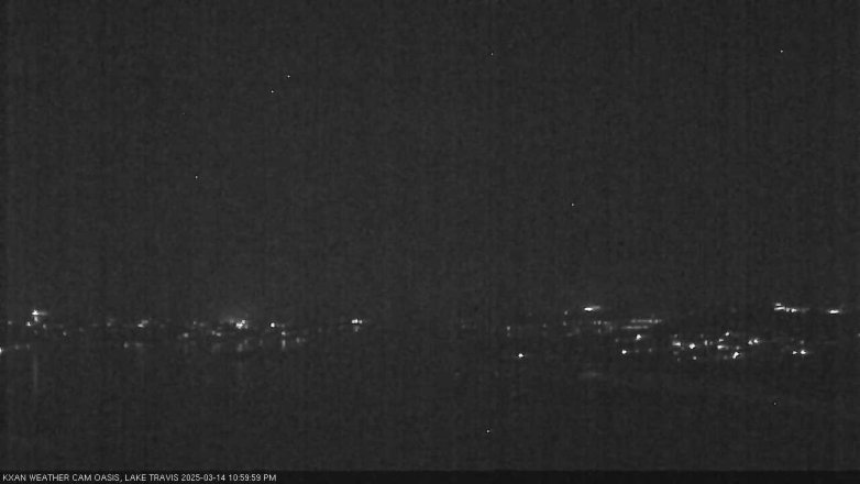 Lake Travis webcam, March 14, 2025 11:00 PM CT