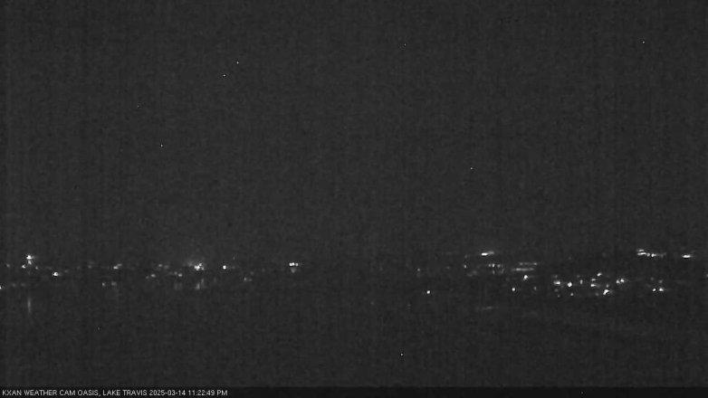 Lake Travis webcam, March 14, 2025 11:25 PM CT