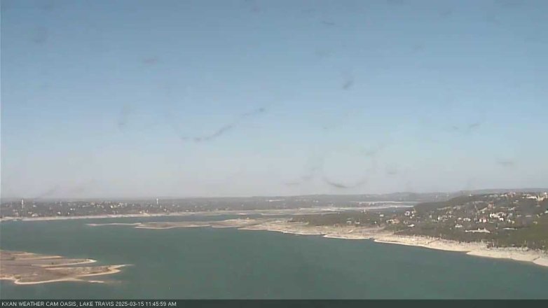 Lake Travis webcam, March 15, 2025 11:45 AM CT