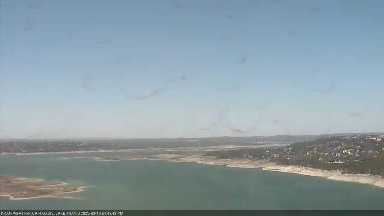 Lake Travis webcam, March 15, 2025 1:45 PM CT