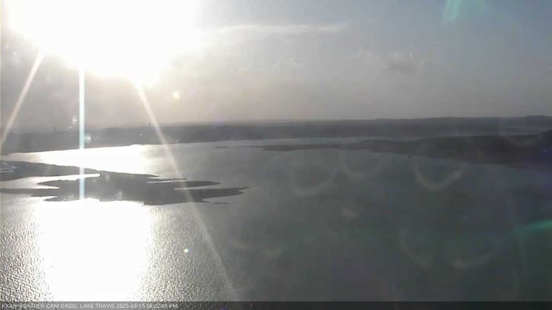 Lake Travis webcam, March 15, 2025 6:25 PM CT