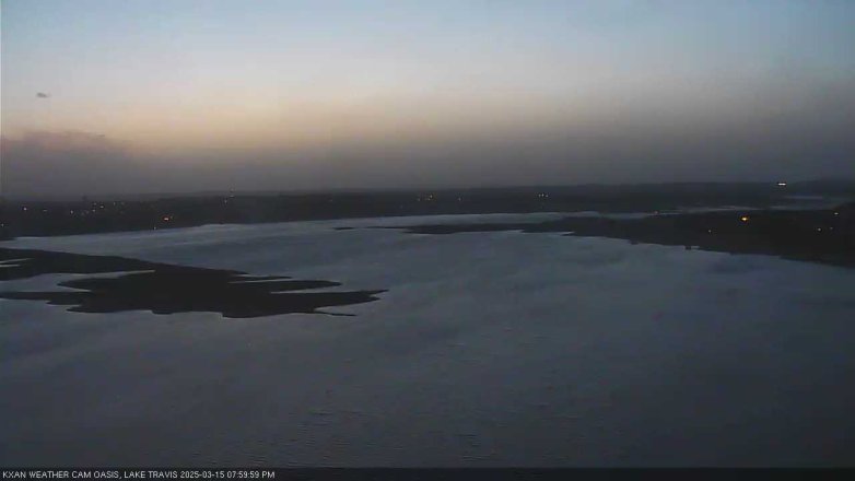 Lake Travis webcam, March 15, 2025 8:00 PM CT