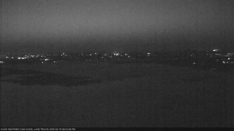 Lake Travis webcam, March 15, 2025 8:25 PM CT
