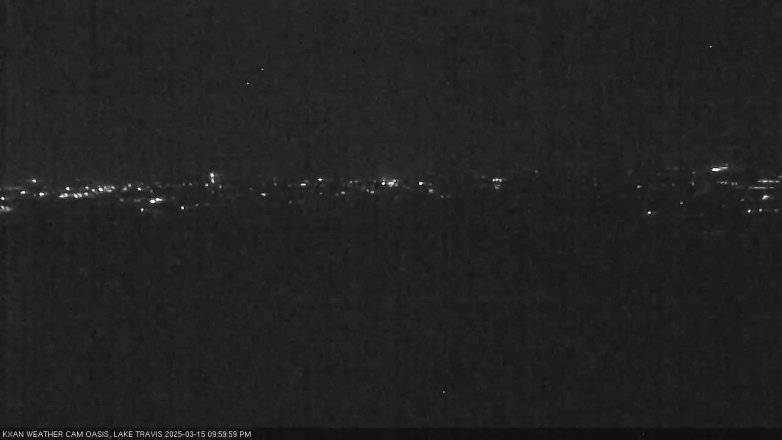 Lake Travis webcam, March 15, 2025 10:00 PM CT