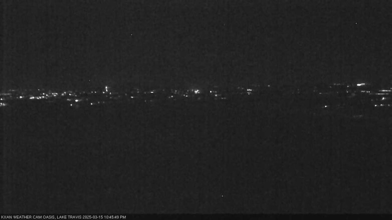 Lake Travis webcam, March 15, 2025 10:45 PM CT
