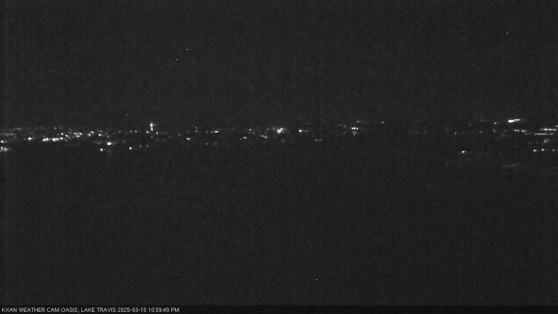 Lake Travis webcam, March 15, 2025 11:00 PM CT