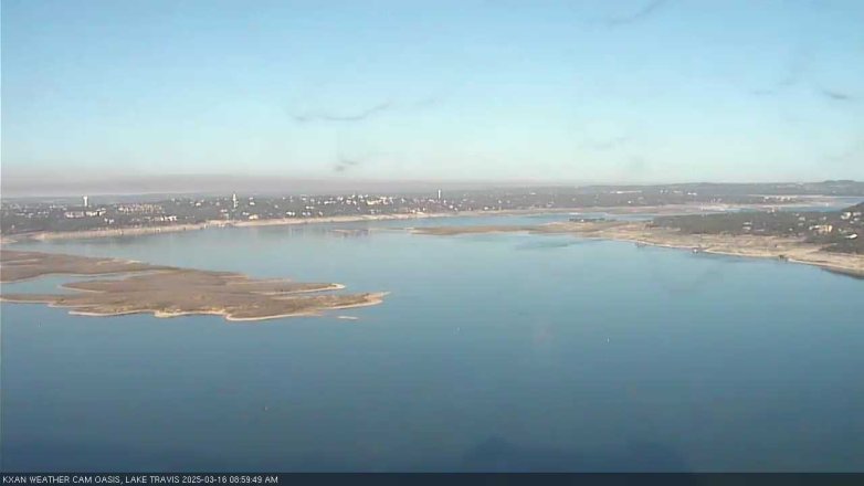 Lake Travis webcam, March 16, 2025 9:00 AM CT