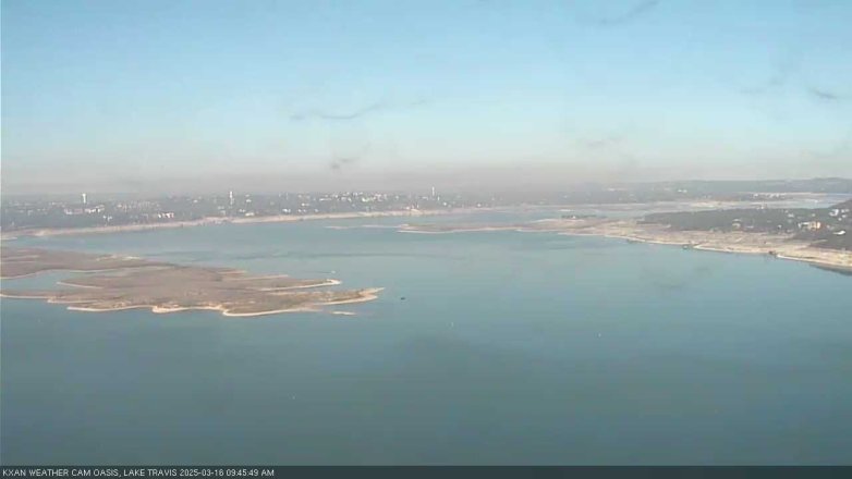 Lake Travis webcam, March 16, 2025 9:45 AM CT