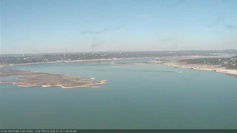 Lake Travis webcam, March 16, 2025 11:45 AM CT