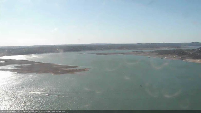 Lake Travis webcam, March 16, 2025 4:45 PM CT