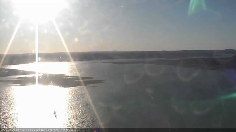 Lake Travis webcam, March 16, 2025 6:25 PM CT