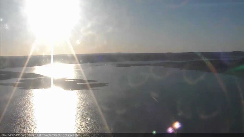 Lake Travis webcam, March 16, 2025 6:45 PM CT