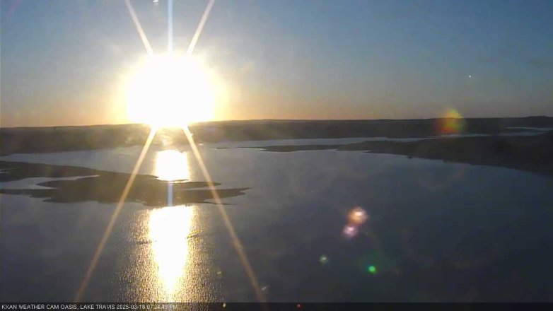 Lake Travis webcam, March 16, 2025 7:25 PM CT