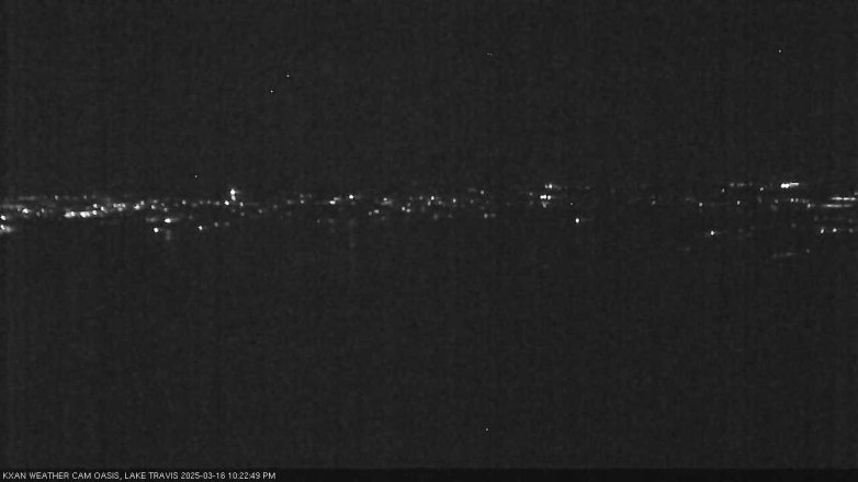 Lake Travis webcam, March 16, 2025 10:25 PM CT